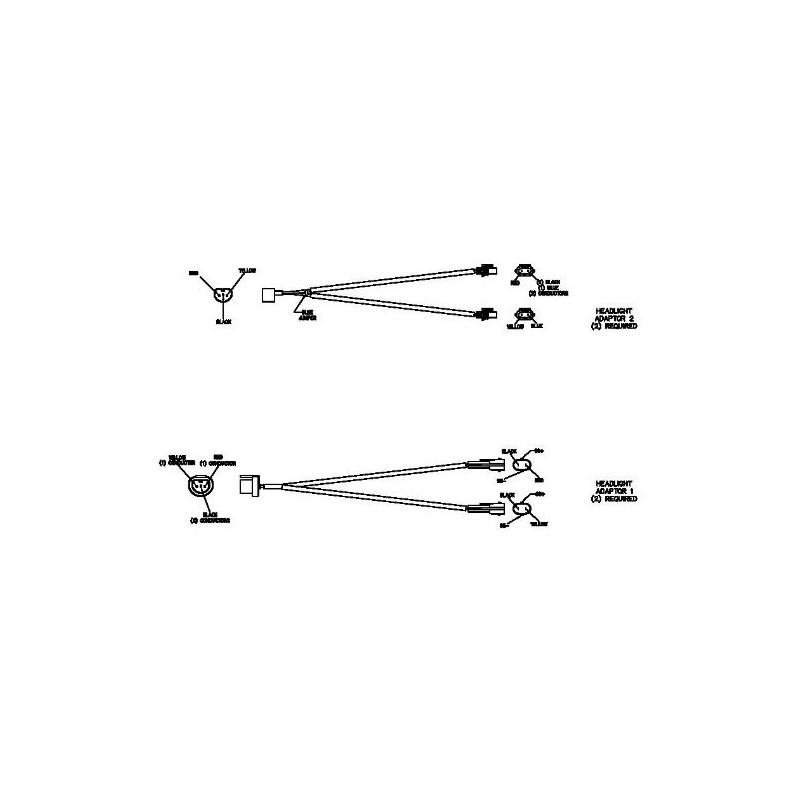 Boss Part # MSC04601 - Light Adapter,Chevy 90-07(4 LAMP) 13PIN