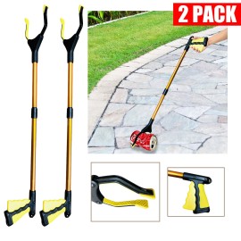 Industrial Heavy Duty Pick Up Tool Reacher Grabber Trash Rotating Head 32“ Stick
