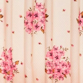Elefantito Juego Cortinas Durazno 2 Paneles De 1.30 X 2.20  Beige Rosa