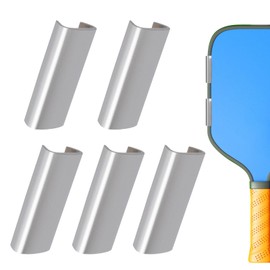 Fukaisu 5pcs Pickleball Racket Weight Clips, Easy Adjustment Pickleball Weights Clips Practical Sport Accessories Fits for 16mm/0.63in Paddle Thickness (Silver)