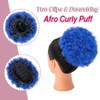 rosmile Afro Puff Drawstring Ponytail Extension for Black Women, Premium