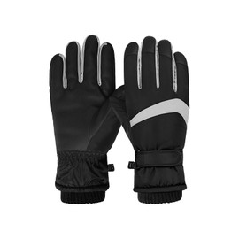 Feelorna Women's Winter Ski Gloves, Windproof Thermal Touchscreen Waterproof Surface & Fleece Lined Winter Warm Gloves for Skiing Cycling Outdoor Sports