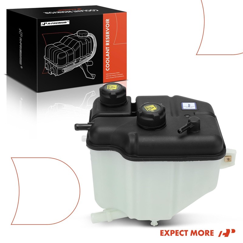 A-Premium Coolant Overflow Recovery Expansion Tank with Cap Compatible with