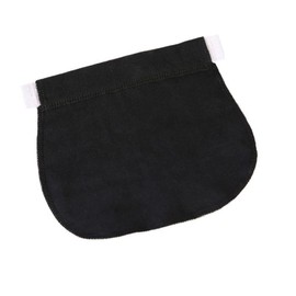 Poemtian Maternity Pants Extender Maternity Pants Belt with Elastic Adjustable Waist Extender Big Belly Waist Expansion Elastic Band Elastic Band (Black)