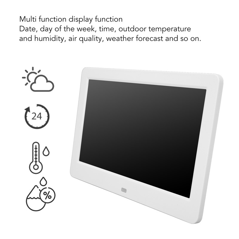 Digital Clock 10.2inch Screen 5 Sets of Alarm Settings Wifi