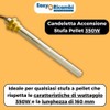 Easyricambi - Spark plug for pellet stove 350 W, diameter