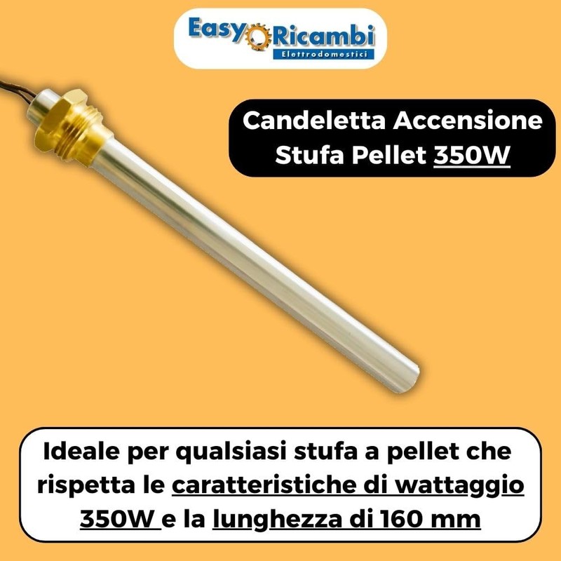 Easyricambi - Spark plug for pellet stove 350 W, diameter