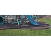Flexible 8ft Rubber Residential Mulch Borders - 4in Tall -
