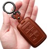 Tukellen for Range Rover Leather Key Fob Cover with Keychain