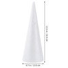 Happyyami 2pcs10cm Polystyrene Balls Christmas Foam Cone White Craft Foam