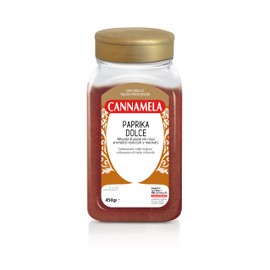 Cannamela - Linea Vasi PET, Paprika Dolce, Confezione da 450g. Ideale per carni, patate, zuppe, cereali e legumi