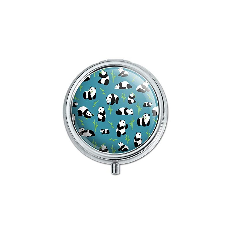 Panda and Bamboo Pattern Pill Case Trinket Gift Box