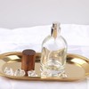 SCOLAND 50ML Glass Perfume Bottle Spray Bottle Wood Cap Fine
