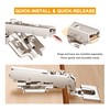 Luokim 2-Pack Frameless Full Overlay Soft Close Cabinet Hinges, 50%