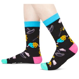 Zmart Theater Gifts for Theater Lovers - Broadway Musical Gifts for Actors Men Women, Theater Socks Black