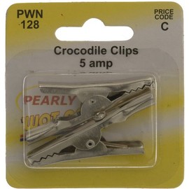Wot-Nots Pearl PWN128 Crocodile Clip 5 A (2 Pieces)