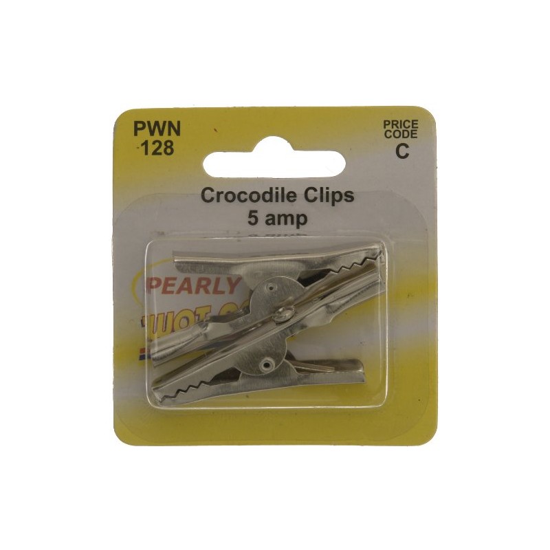 Wot-Nots Pearl PWN128 Crocodile Clip 5 A (2 Pieces)