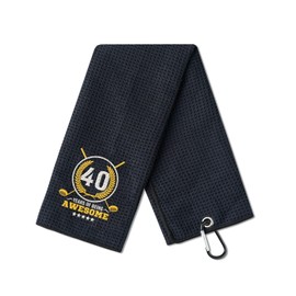 CybGene 40th Birthday Gifts Golf for Men Golfer, Funny Golf Towels for Golf Lovers, Husband, Perfect for Dad, Boss, Grandpa for Birthday