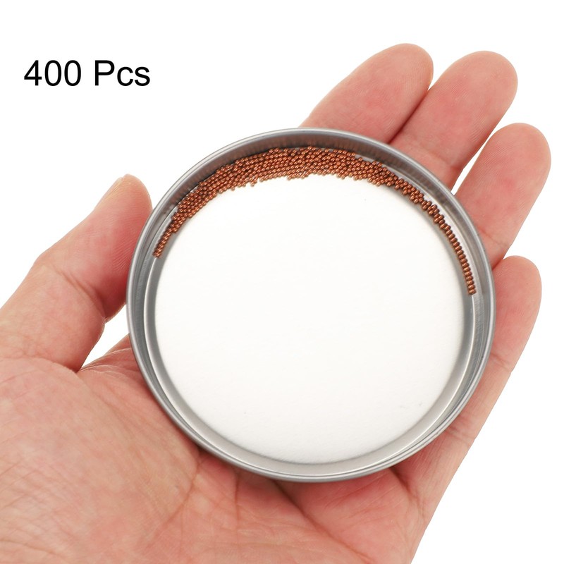 Sourcing Map 400 Pcs Precision Solid Copper Bearing Balls 1mm