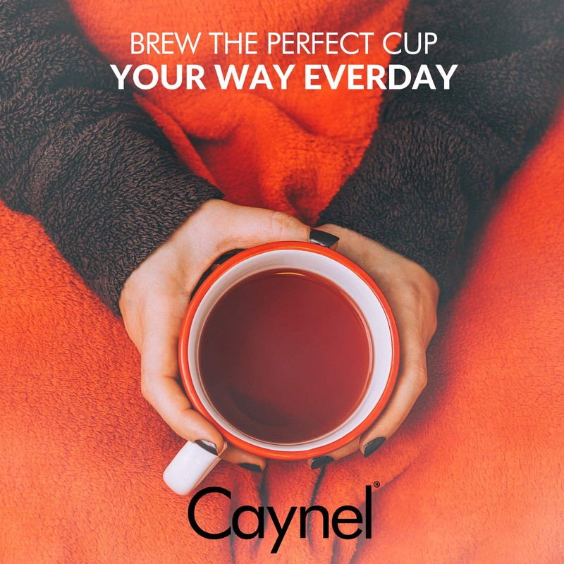 CAYNEL Upgrade Single Serve Maker Brewer for K-Cup Pods Coffee-Grounds