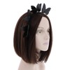 Motique Accessories Fancy Butterfly wreath Headband Hair Band - Black