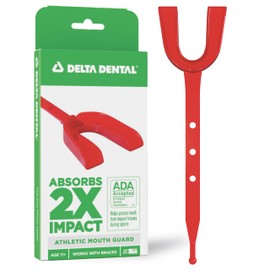 Delta Dental Strapped Sports Mouth Guard - ADA Accepted - 2X The Impact Absorption - Works with Braces