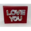 Papyrus Valentine's Day Card | Love You Velvet Velour Sequins