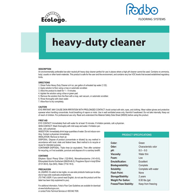 Forbo Heavy Duty Vinyl Cleaner
