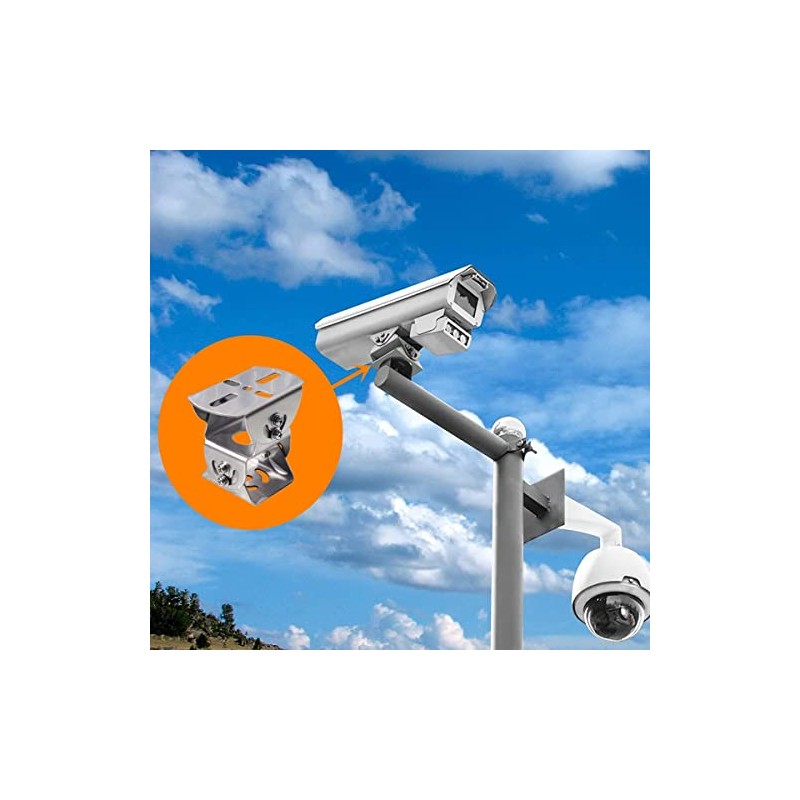 Coolotic 3-Axis Latitude Dual Layer CCTV Security Camera Housing Bracket