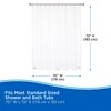 Kenney KN61443PK2 Medium Weight 5 Gauge Waterproof PEVA Shower Curtain