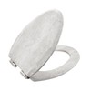 Toilet Seat, Slow Close, Premium Moulded Wood, Quick Release, Marble