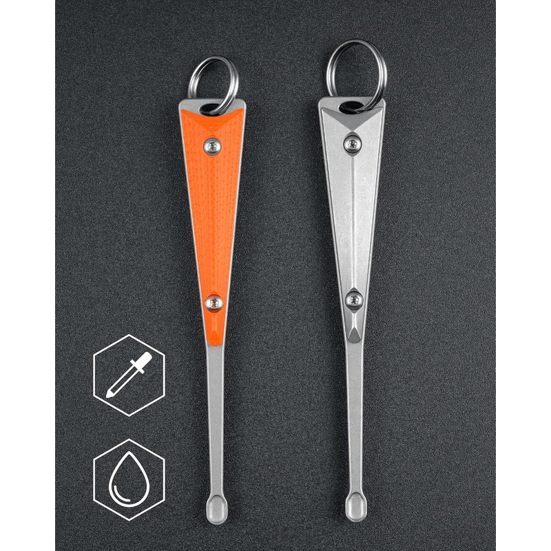 MecArmy EI2 Titanium EDC Keychain Ear Pick, Ultra-Light Earwax Removal