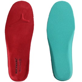 Wide Width Plush Fuzzy Insoles with Heel Lift & Shock Absorption - Soft Pile Cushion for Height Increase & Pain Relief - Comfort Inserts for Women & Men - 2 Pairs - Size 9.5 - Red