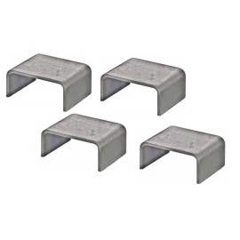 A.A 4 Pack - 2 x 4 Steel Weld On Trailer Truck Stake Pocket Board Holder 7 Gauge