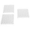 3pcs 36 Grids Acrylic Magnetic Shell Display Case Decorative Shell