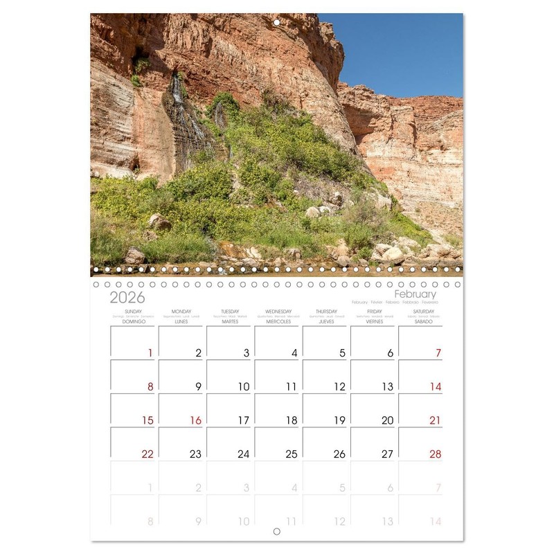 Colorado River Rafting im Grand Canyon (Monthly Wall Calendar 2026