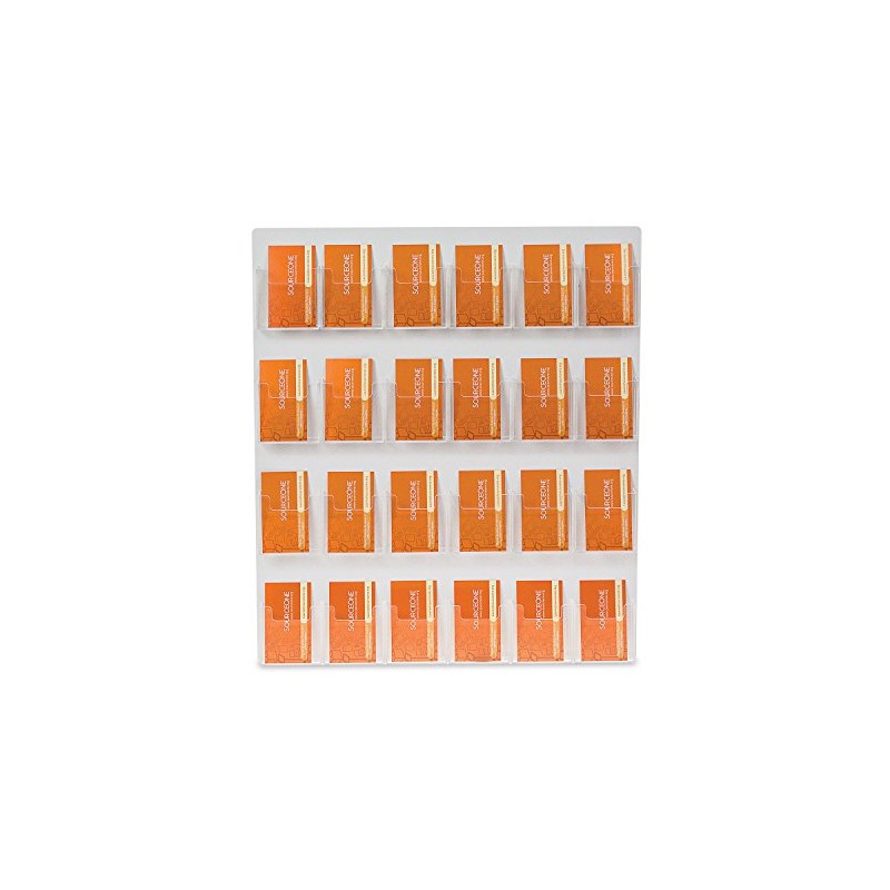 Source One 24 Pocket Vertical Wall Mount Business Card Holder