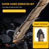 Honkdtyun 5 Count Four Edged Serrated Eccentric Drill Bit Set,New