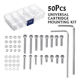 Stainless Steel Screws Turntable Headshell Cartridge Mounting Kit Professional Bolts Mixed Boxed 50 Pcs Cartridge Mounting Screws