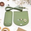 CALFOVERA 3PCS Crochet Purse Base Making Kit Oval Handbag Bottom