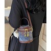 Fashionable Bucket Bag Small Unique Quilted Crossbody Handbag Large Capacity