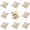 WinldMonmo 2PCS Light Brown Burlap Bracelet Watch Pillow Bangle Cushion,