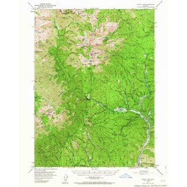 YellowMaps Trinity Lake CA topo map, 1:62500 Scale, 15 X 15 Minute, Historical, 1950, Updated 1964, 20.7 x 16.6 in - Tyvek