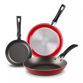 Ecko Sarten Ecko 3  Pack Colores 20, 24, 30 Cm Rojo