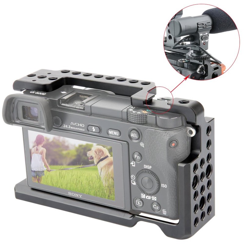 NICEYRIG Aluminum Camera Cage for Sony A6100 A6400 A6300 A6000