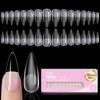 Beetles Puntas de Uñas Stiletto con Apex, 96 Piezas
