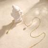 Gold Necklace for Women,Dainty 14k Gold Plated Pearl Pendant Necklace