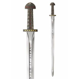 Handmade Viking Sword – 5160 Carbon Steel, Full Tang, Brass Guard, Leather Sheath – Functional Medieval Fantasy Sword – Ragnor King Edition King Ragnor Sword