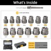 Bolt Extractor Kit,14 Pcs Nut Extractor Socket Set,1/4”-3/8” Drive Drive