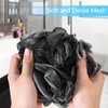 Yoget Bath Loofah Sponge, 4 Pack Black 60G Shower Mesh